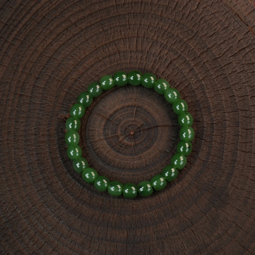 和田玉碧玉手串  C1130