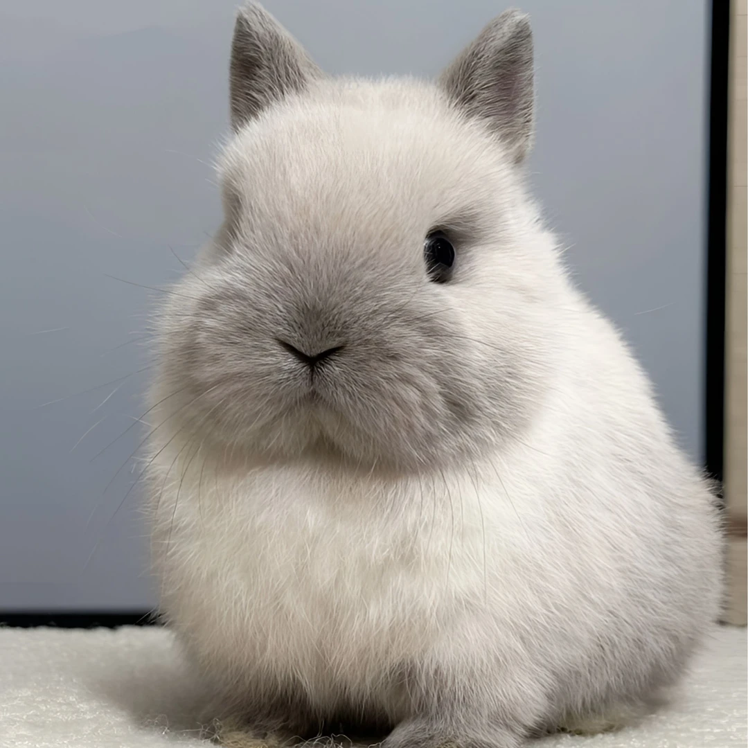 温顺侏儒兔垂耳高颜值宠物兔