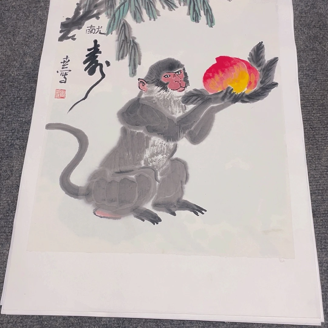 国画1.4平尺纯手绘国画作品