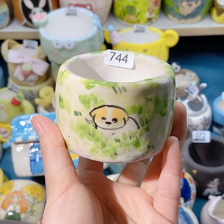 山*大舅手工手绘盆744