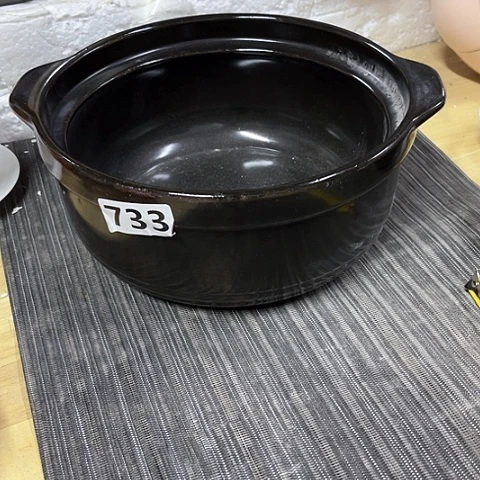 微瑕，明火，口径20厘米，高度9变形针孔没有盖子