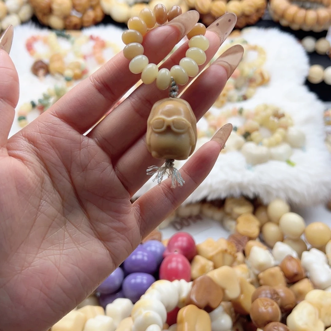 吊坠白玉菩提跑环随机默认微瑕