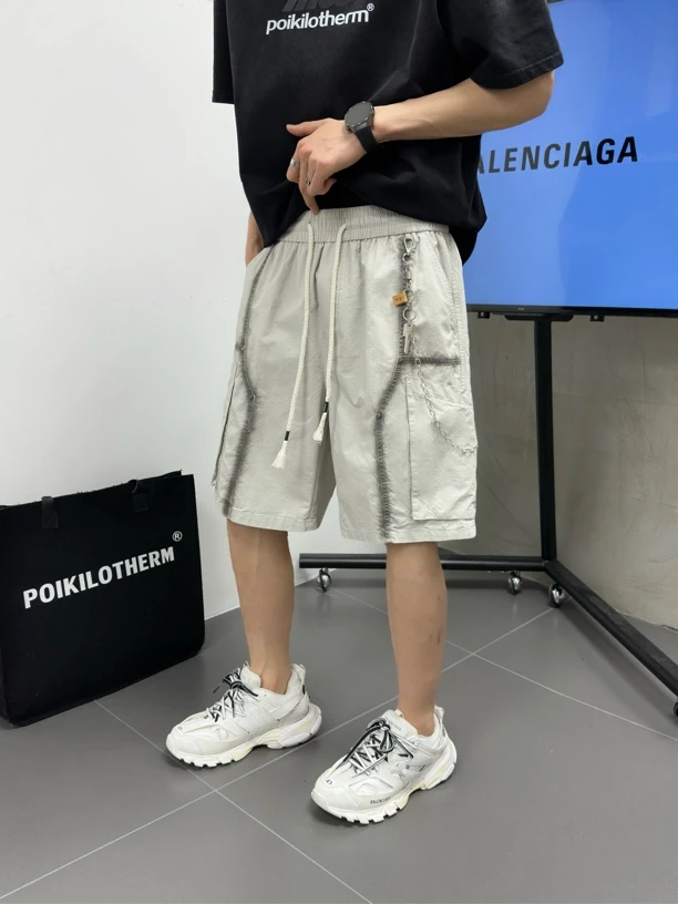 男士夏季水洗潮流短裤中裤夏季短裤美式欧美风五分裤韩版时尚时尚