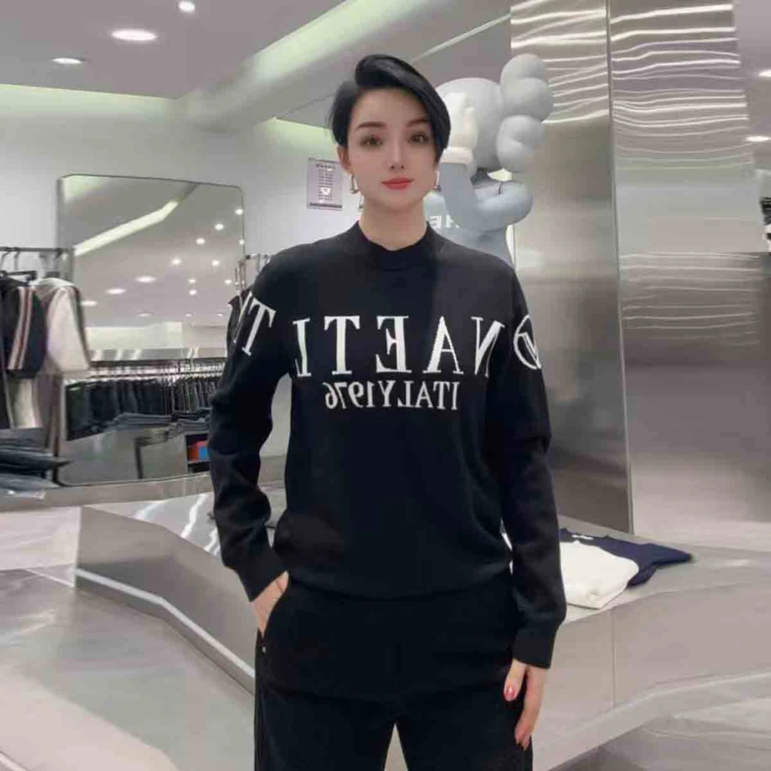 【华尔街名品】2025冬季新款字母提花帅气修身羊毛衫高端时尚-2665