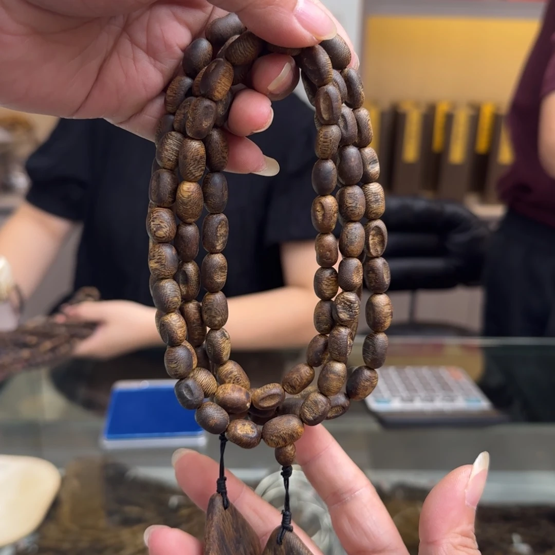 手串沉香多样性发1条瘤疤张勺子高货23克