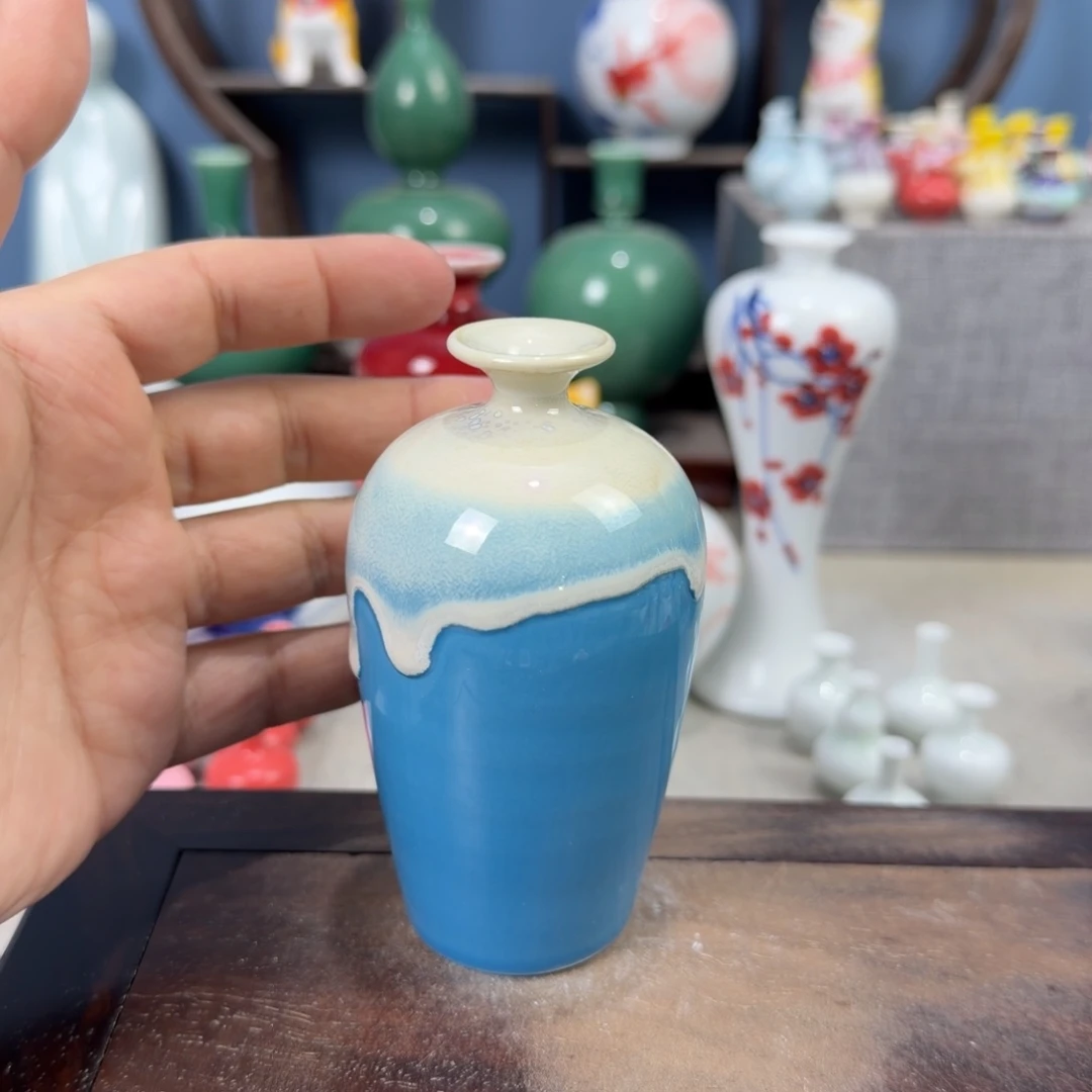 陶瓷手工小花器摆件