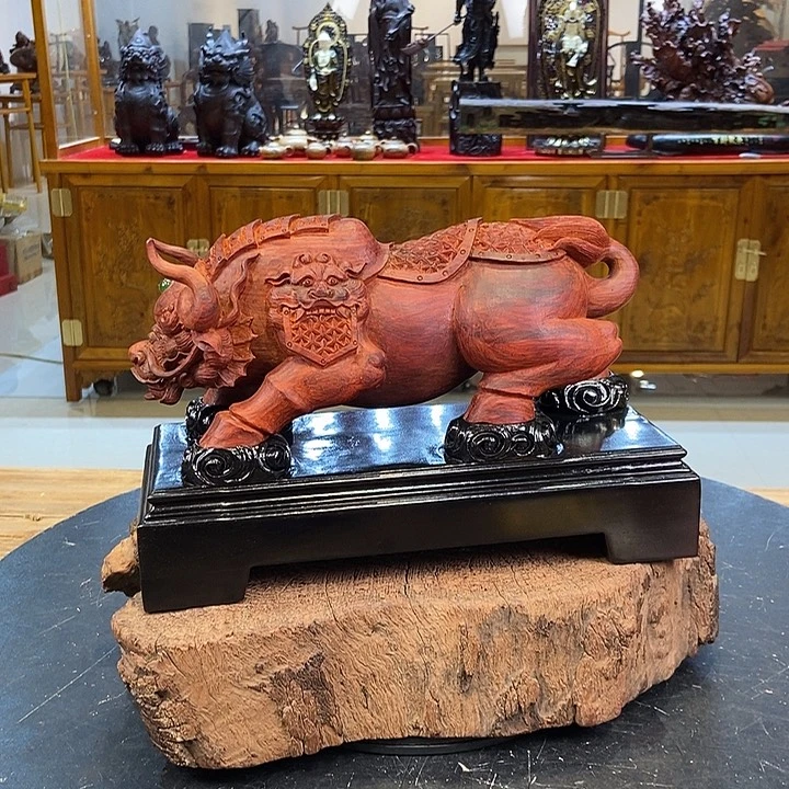 勇***者紫檀木类端景台罐子