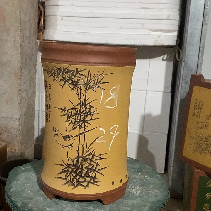 紫砂花盆紫砂花盆