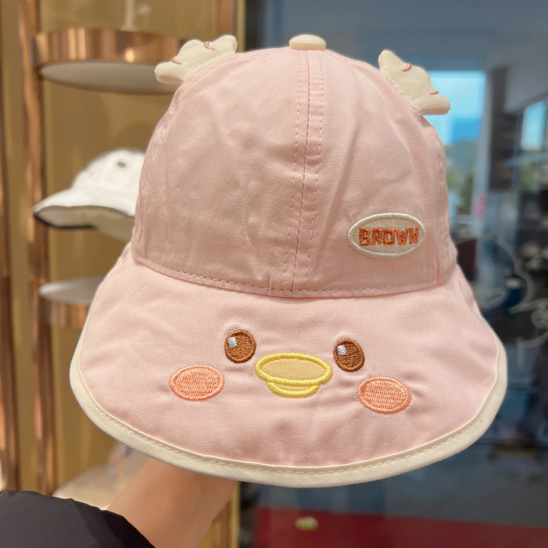 哆啦布丁儿童盆帽男童春夏薄款婴幼儿帽子夏季女宝渔夫帽62649