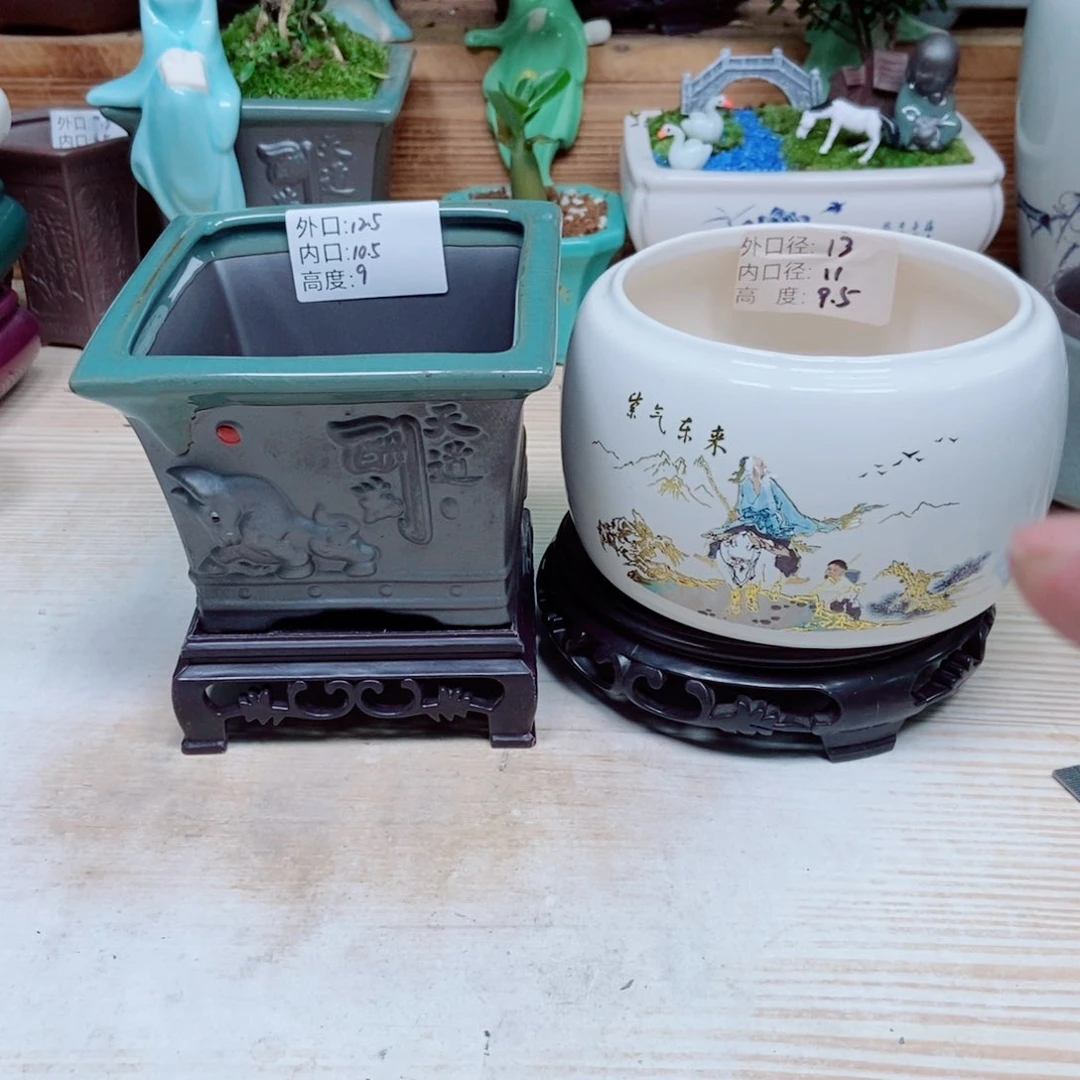 瓷片陶瓷花盆陶瓷艺术