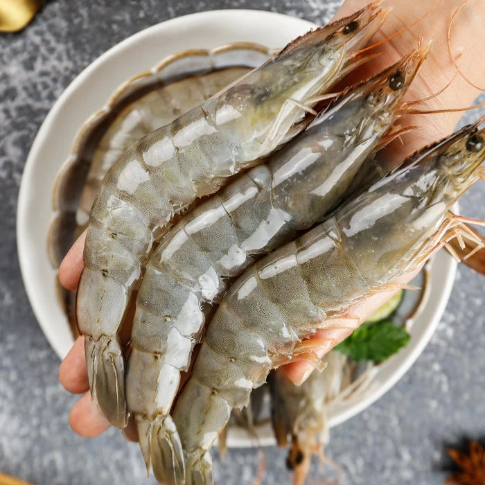 中水沙特虾 沙特4050原装进口 冷冻生带头南美白对虾 顺丰包邮