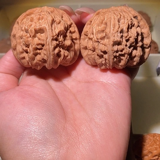 把件文玩核桃46-闷白