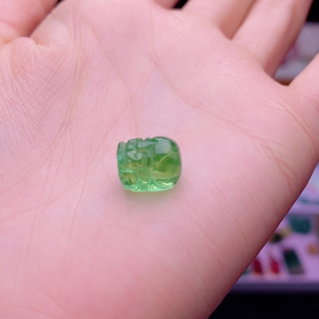 颈饰未镶嵌碧玺貔貅单颗yy