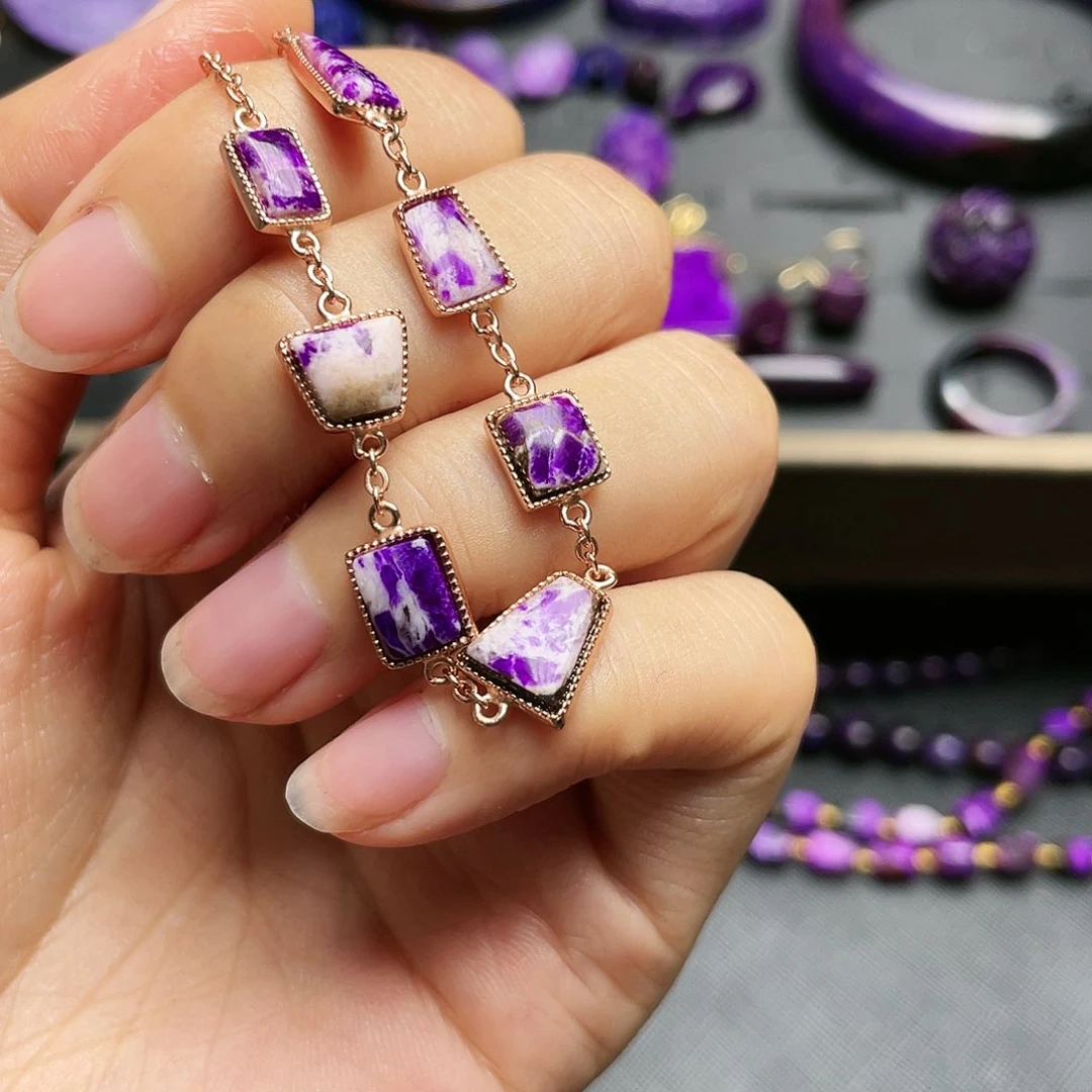 苏纪石（舒俱来）手链银S925镶嵌苏****?