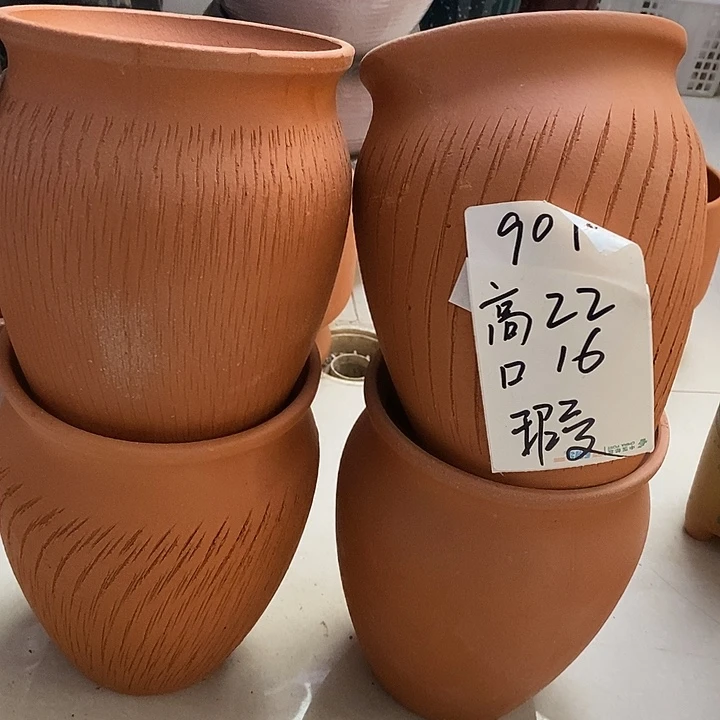 粗陶红陶绿植花盆901