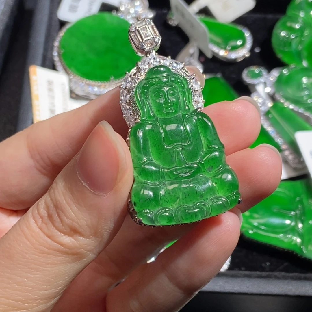 翡翠未镶嵌吊坠(不含链)