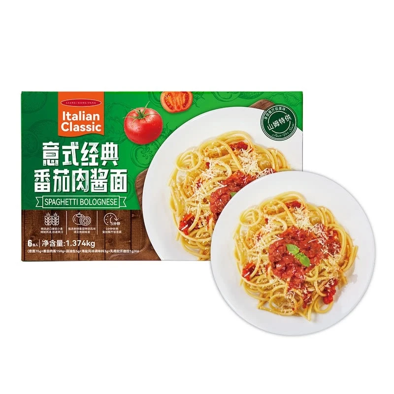 【会员超市】良工坊 意式经典番茄肉酱面 1.374kg意面【京东顺丰】