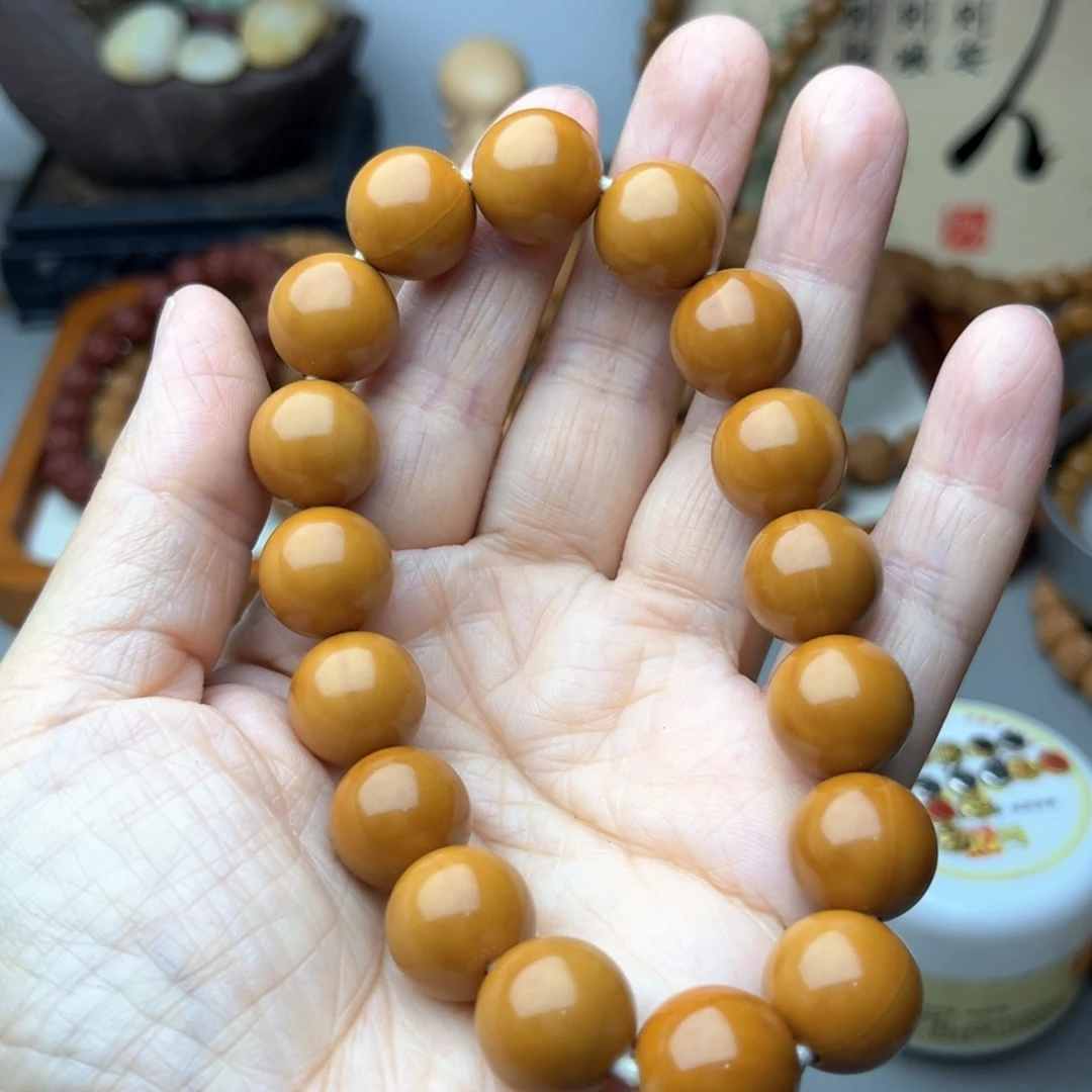 核桃手串/手链正圆光珠