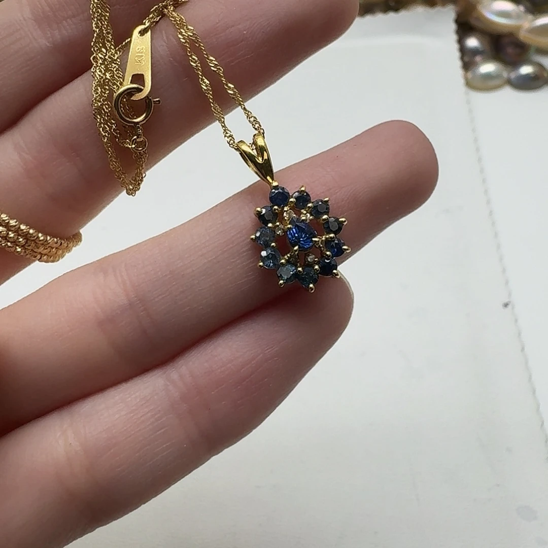 未镶嵌蓝宝石颈饰