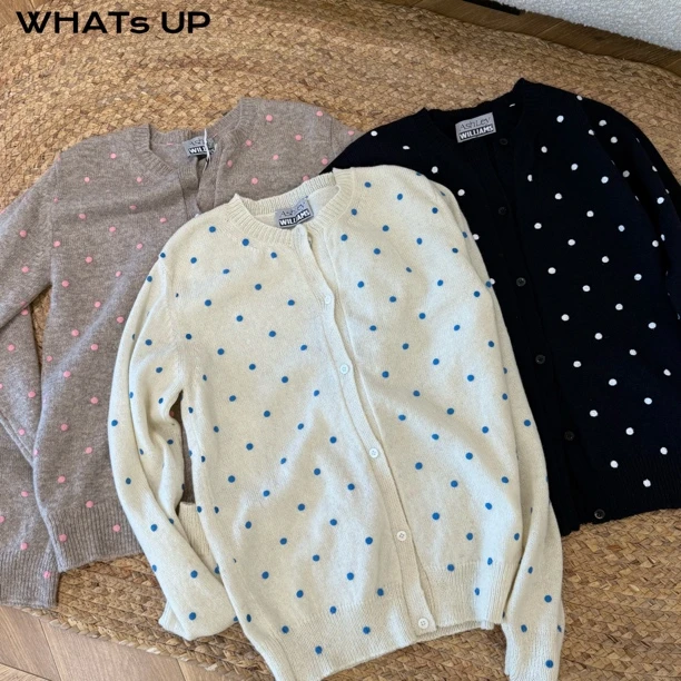 Ashley Williams 25AW 设计师品牌 波点开衫 WHATsUP