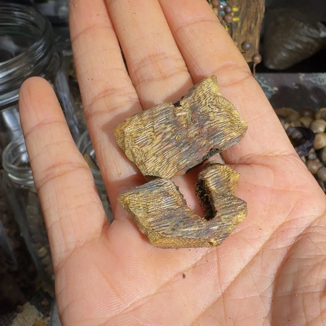 思***源沉香碎屑沉香陆河块料30克料子