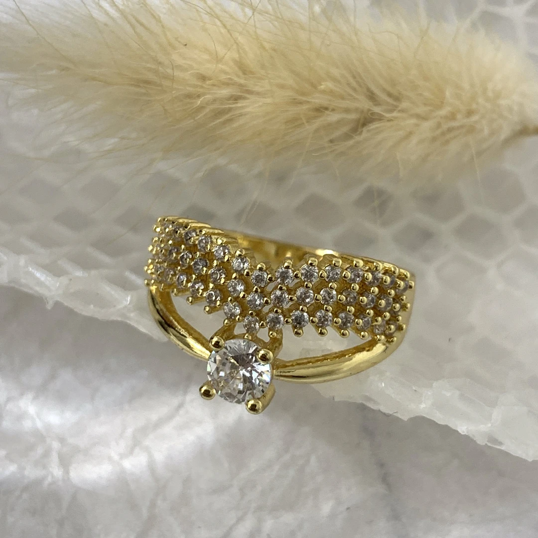 足银亚克力戒指 925银戒指 LARVINA女神必备戒指