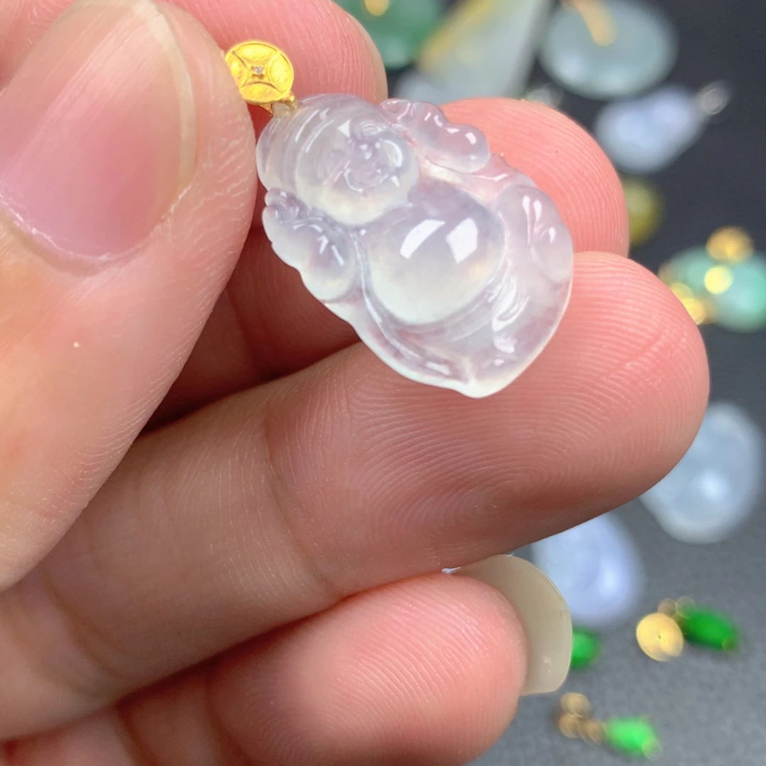 【闪购商品】翡翠18K金镶嵌颈饰翡翠