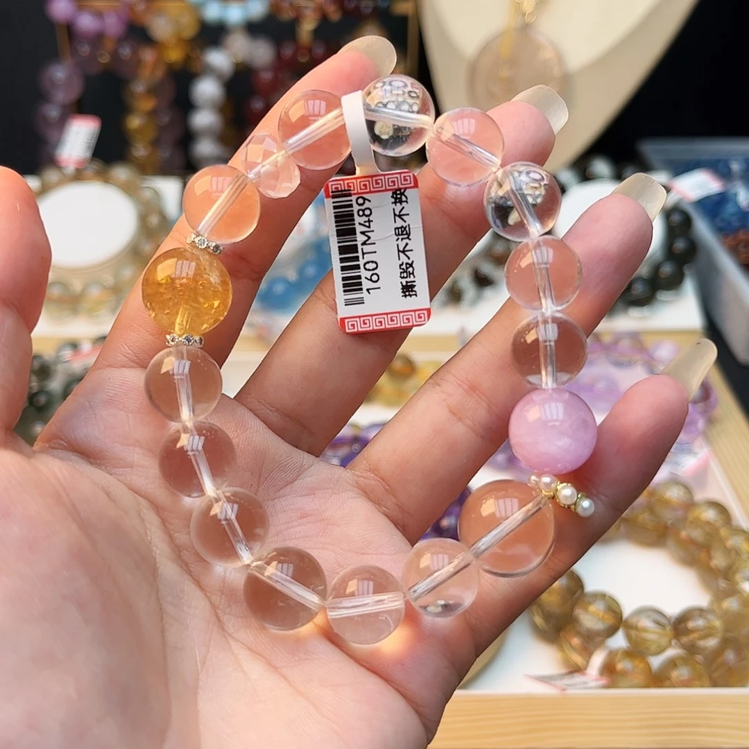 水晶手链未镶嵌手串48