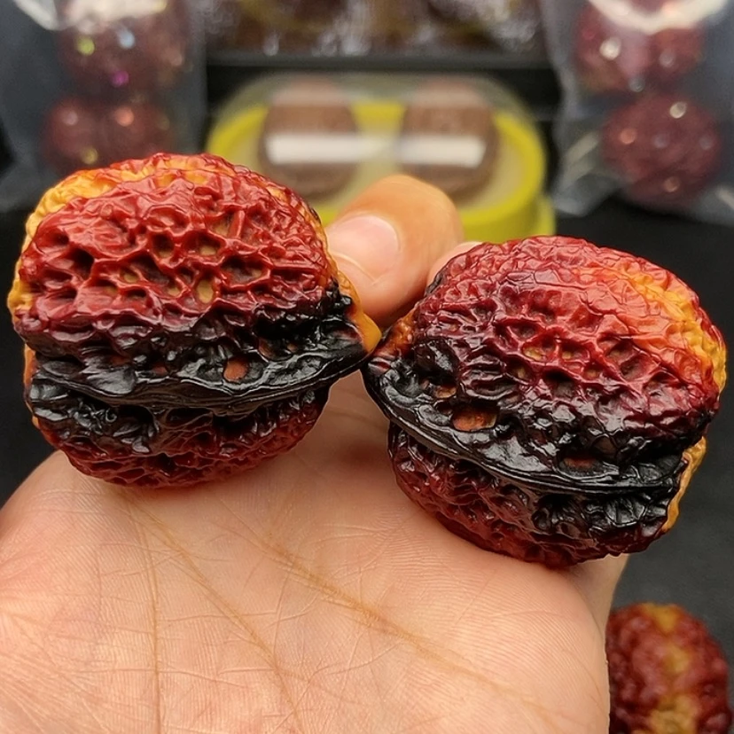 【闪购商品】把件文玩核桃39尺领头羊蟾