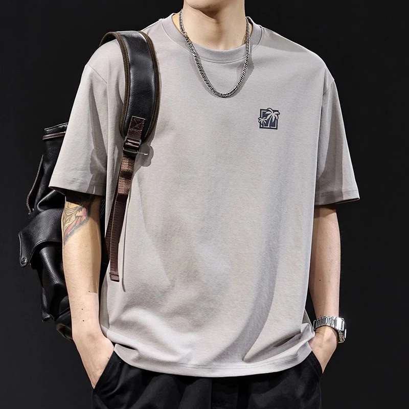 MR.MUDI/穆迪先生短袖t恤男夏季新款宽松百搭圆领潮流印花上衣韩