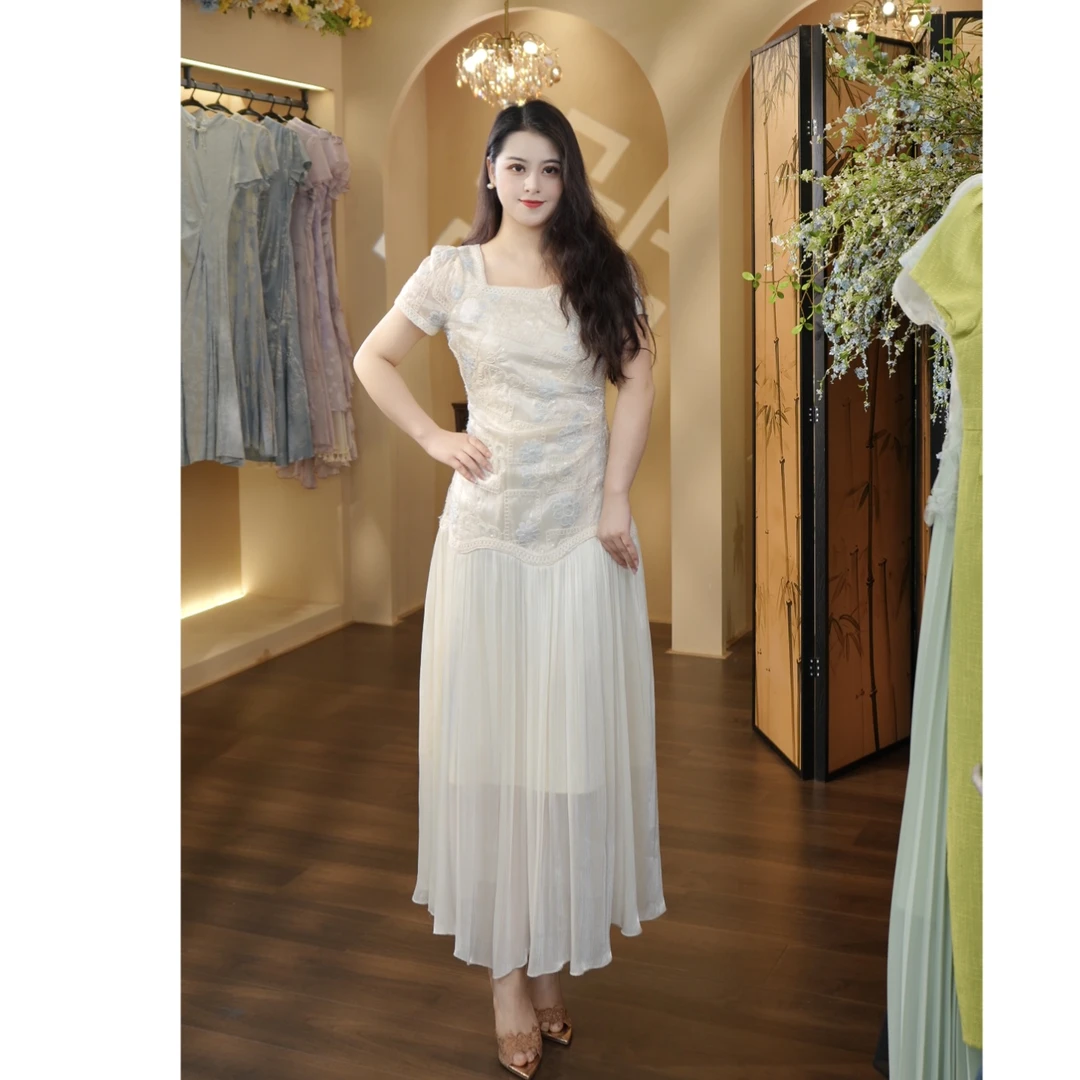 冰冰定制-048（白玉簪）连衣裙DMP266