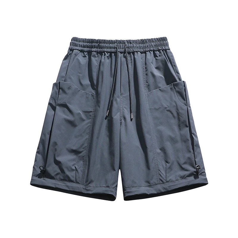 美式工装短裤男夏季潮牌大码多袋机能裤胖男生穿搭高级感五分裤男