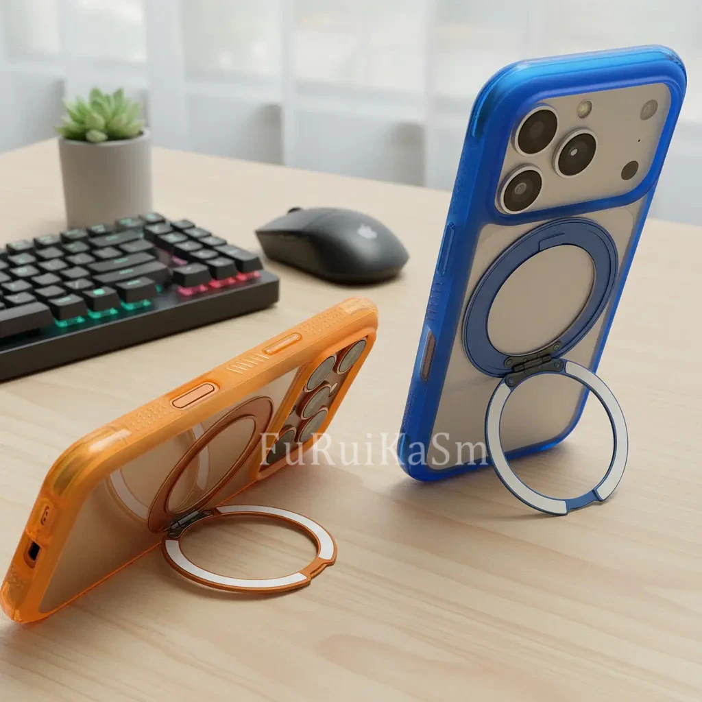 磁吸【四角气囊360支架】适用iPhone17promax手机壳减震防摔16pro硬