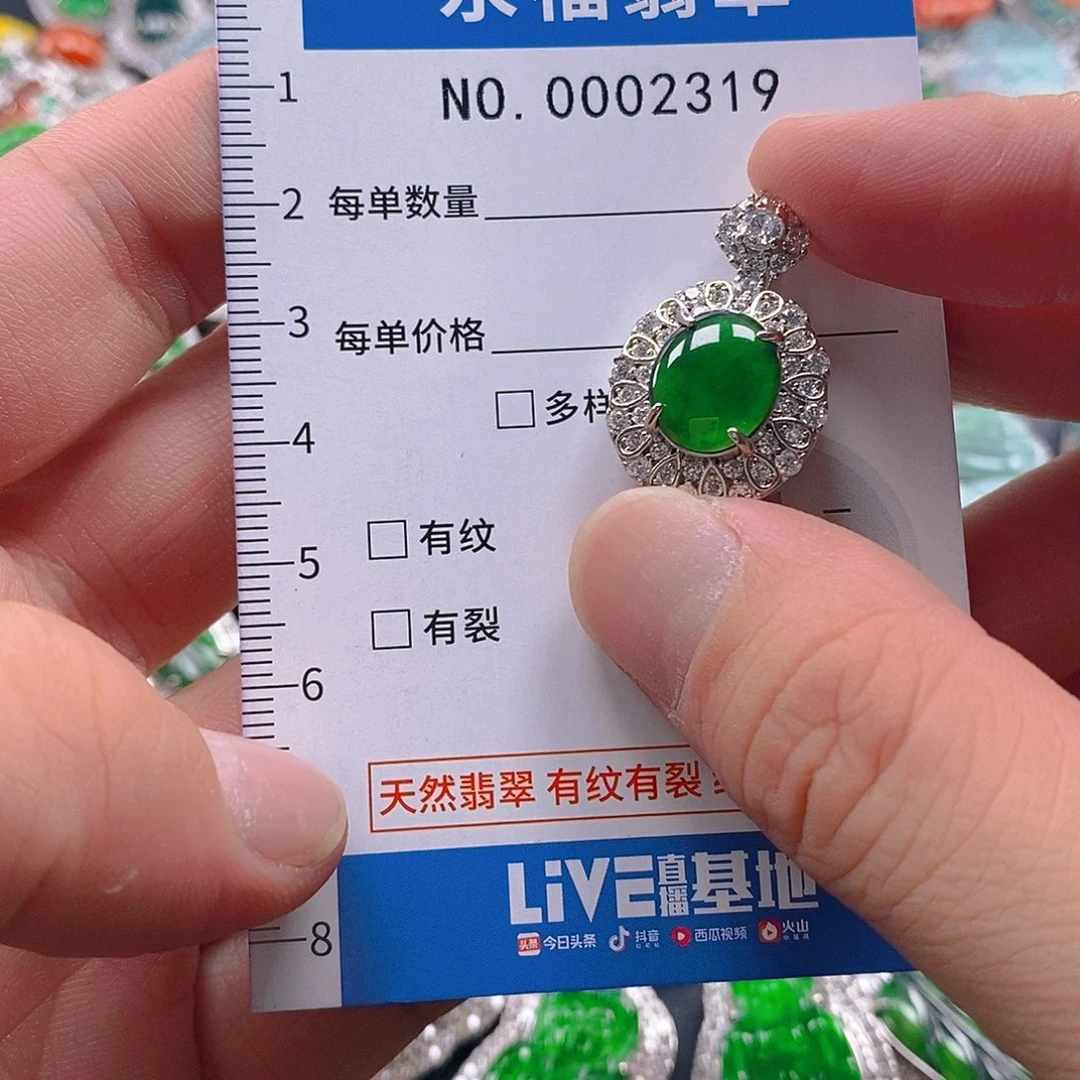 翡翠未镶嵌吊坠(不含链)