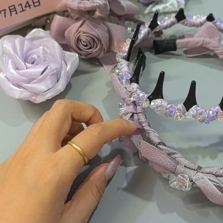 无纺布沫小狸狸紫色仙女套装发饰