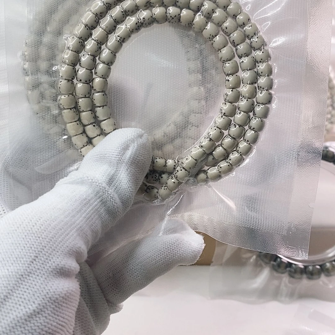 星月菩提吊坠原白直切河豚长串65