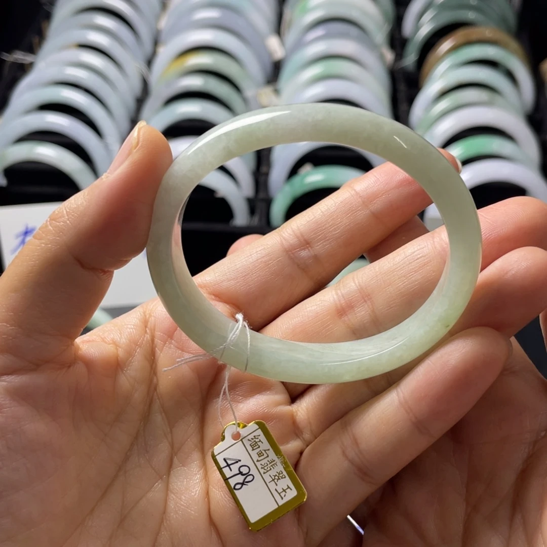 翡翠未镶嵌手镯贵妃手镯