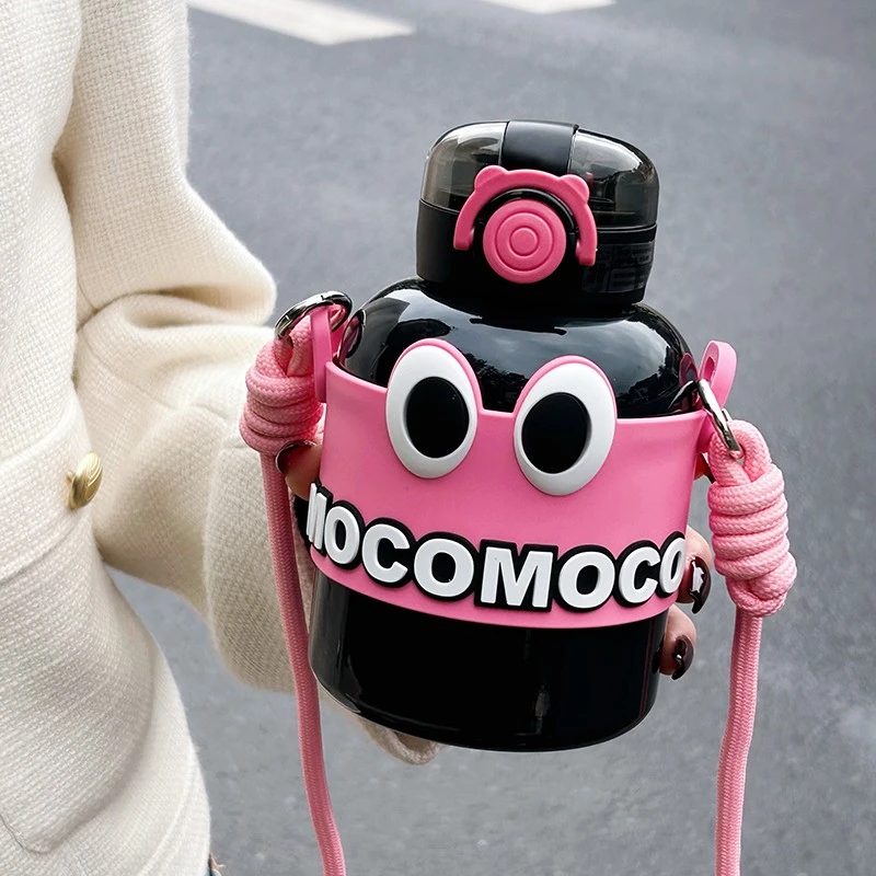 格卡保温杯女生2023新款大容量水杯子高颜值便携学生上学户外水壶