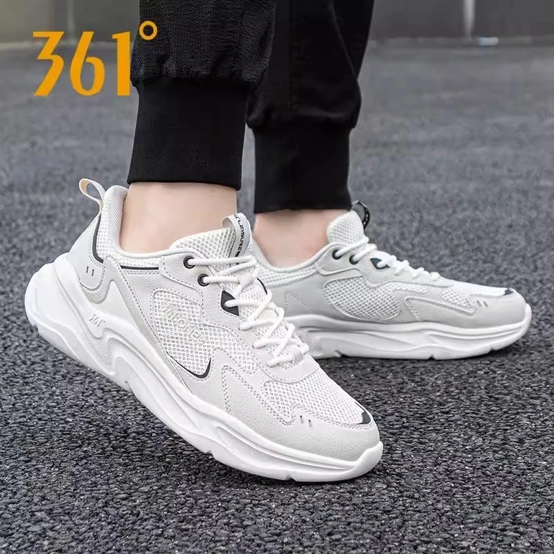 361男鞋运动鞋男2025夏季大网眼大网孔网面透气跑步鞋休闲网鞋子