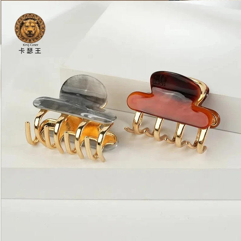 琳琳气质爆款网红中号抓夹高级感发夹后脑勺发卡鲨鱼夹时尚小抓夹