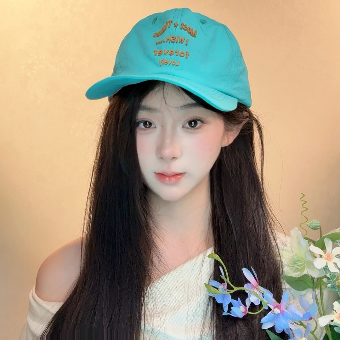 韩版夏季速干轻薄鸭舌帽女棒球帽户外显脸小休闲运动情侣防晒遮阳
