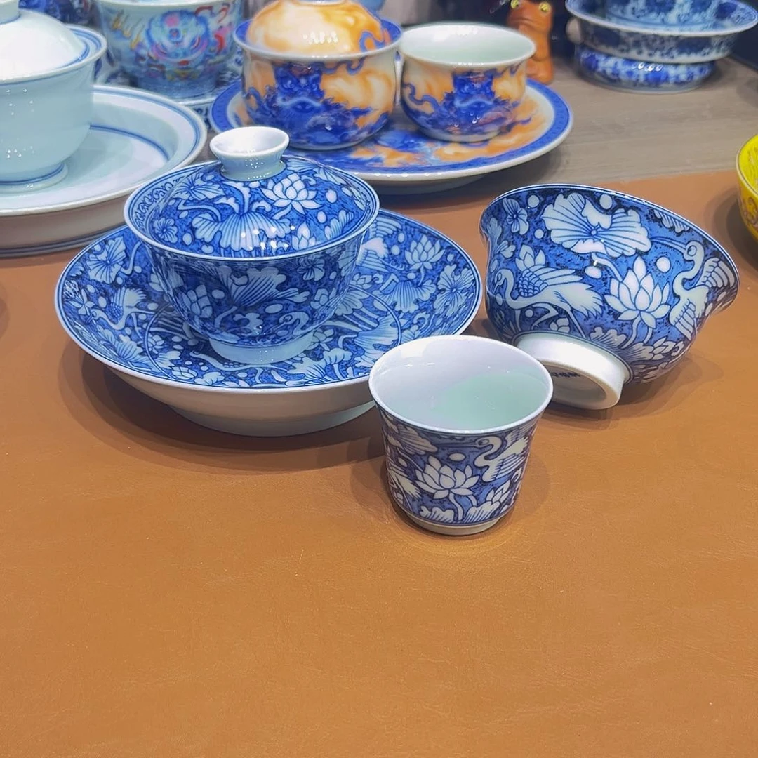 远**歌一路连升盖碗壶承主客杯四件套