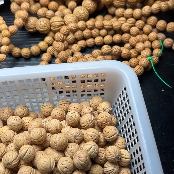 没***复文玩核桃手串小桃核散籽批发