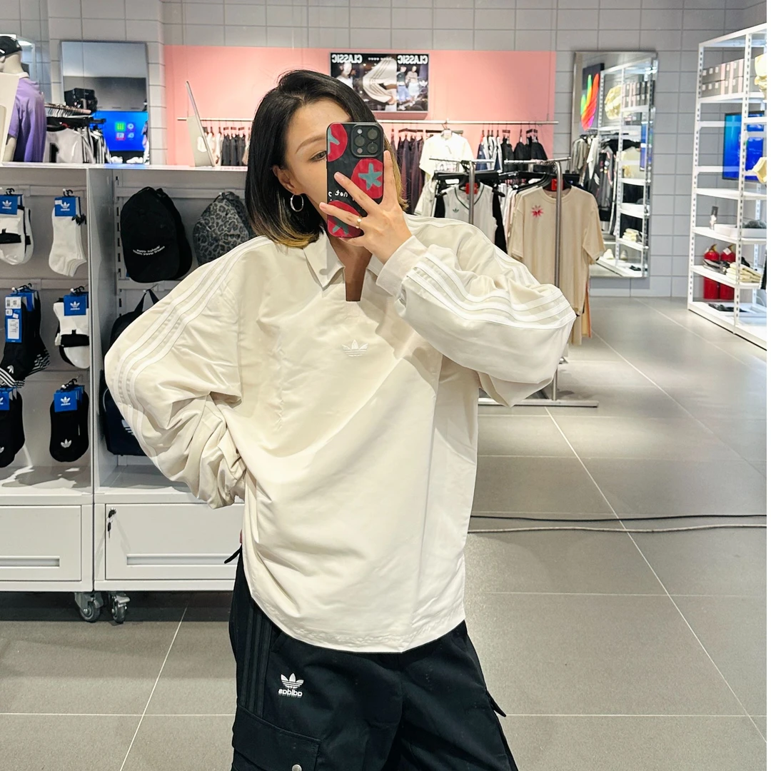adidas三叶草 RUGBY POLO SHIRT 运动长袖POLO衫KH4517 X