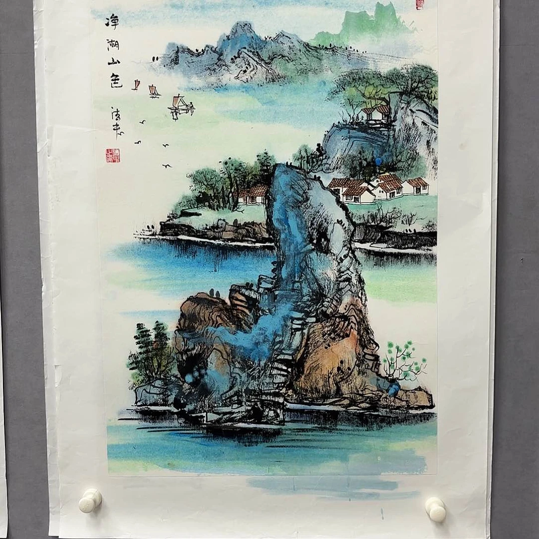 国画艺术家真人手绘