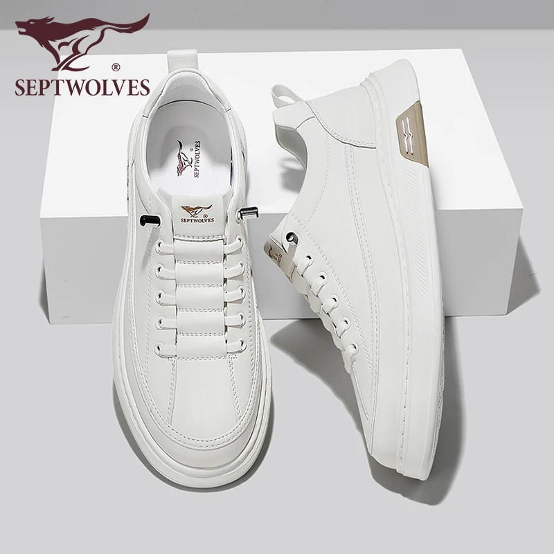 七匹狼休闲男士小白鞋2025春秋百搭一脚蹬板鞋潮流男式休闲鞋子男