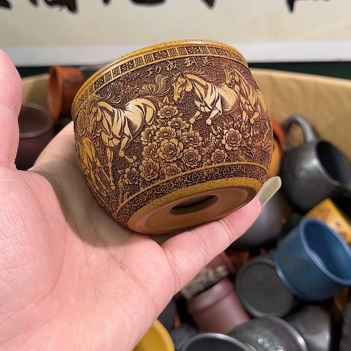 茶杯紫砂全手工紫砂主人杯
