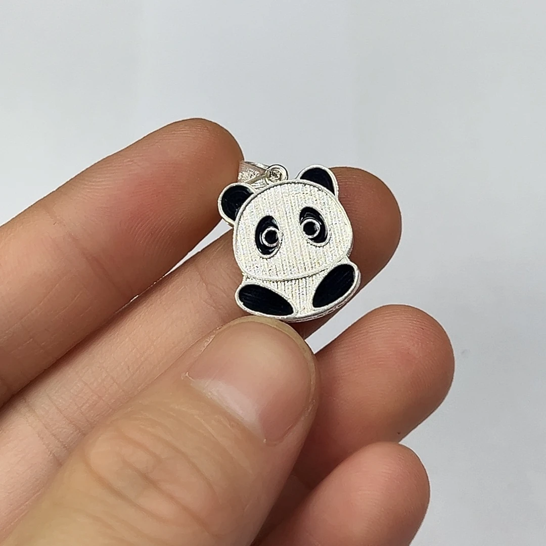 足银足银花丝吊坠
