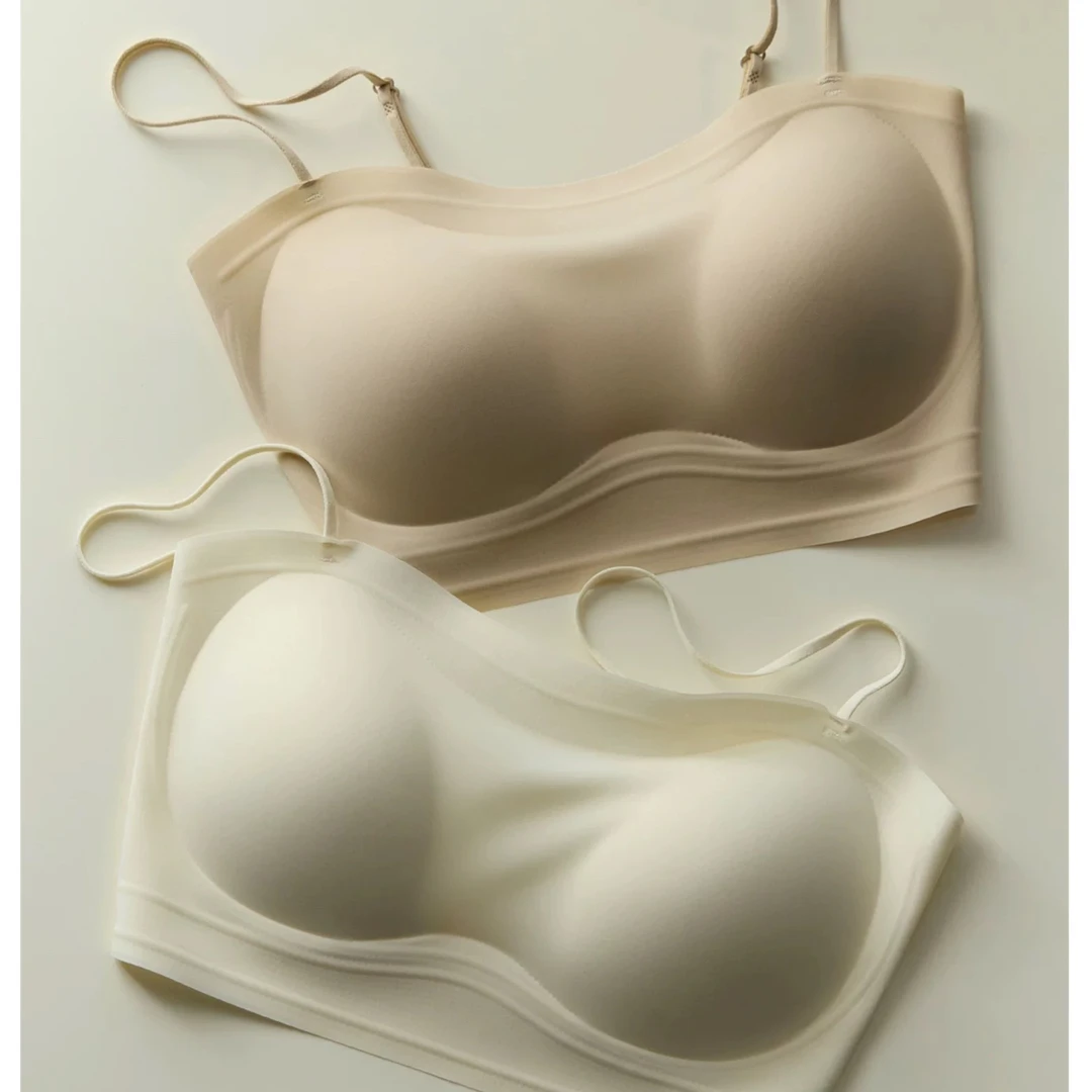 2025【升级版】果冻感无痕时尚贝壳杯美背吊带