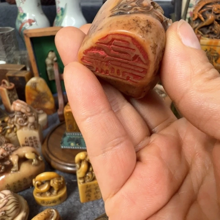 石材轮*印章漂亮手工制作